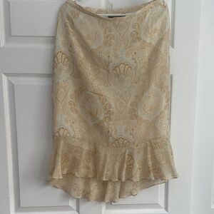 Banana Republic Factory Asymmetrical Tan Skirt